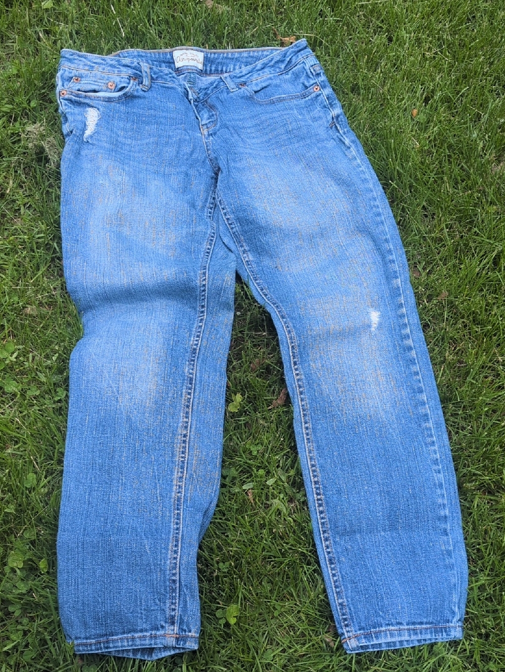 Aeropostale Bayla Light Blue Denim Jeans with Branded Waist Patch